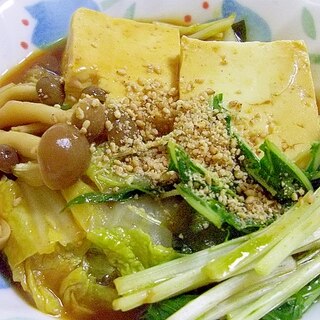豆腐と野菜de胡麻味噌カレー鍋♪